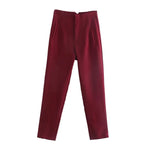 Tailored Pleat High Waist Pants