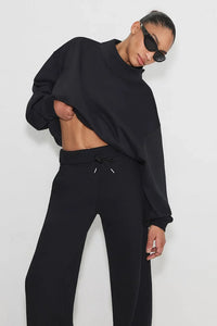 MID-NECK HOODIE SET