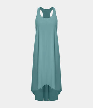 Side Pocket High Low Flowy Midi (Without Built in Bra)