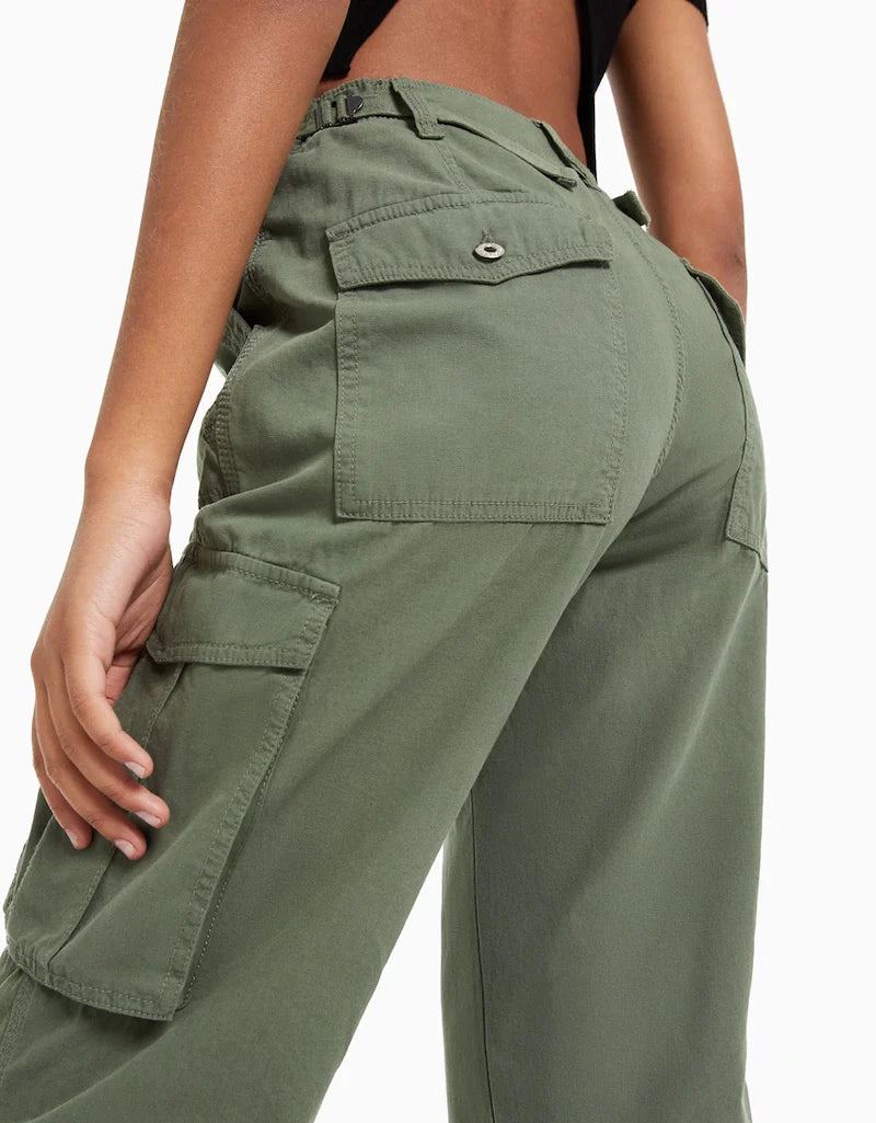 ADJUSTABLE STRAIGHT FIT CARGO PANTS – one cannon