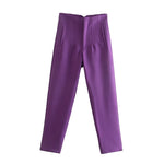 Tailored Pleat High Waist Pants