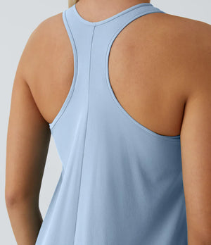 Side Pocket High Low Flowy Midi (Without Built in Bra)