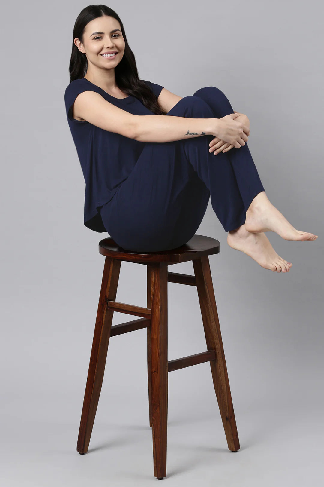 1Cannon Butter-Soft Cotton Knit Pajama Set - Half Sleeves